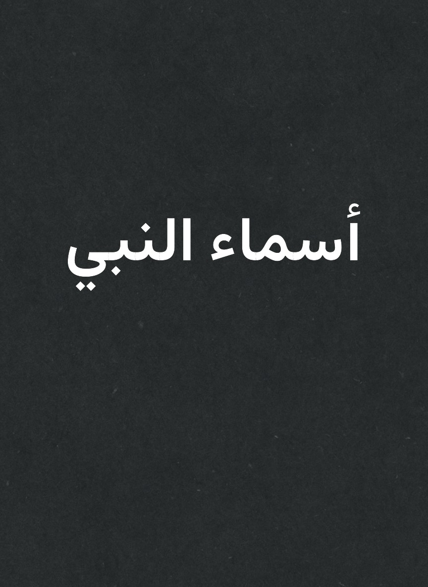 أسماء النبي