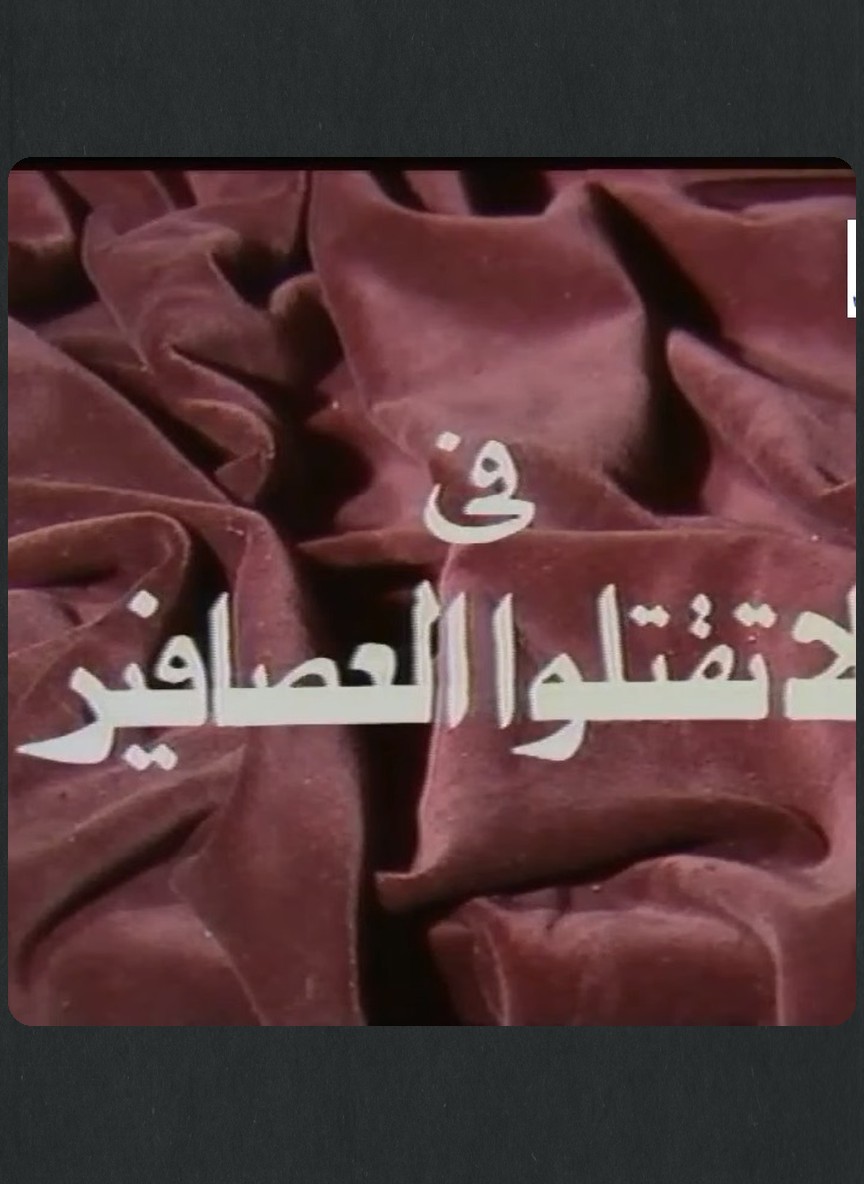 لا تقتلوا العصافير